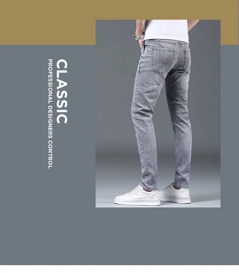 Summer Thin Smoke Gray Jeans - Givenchyco