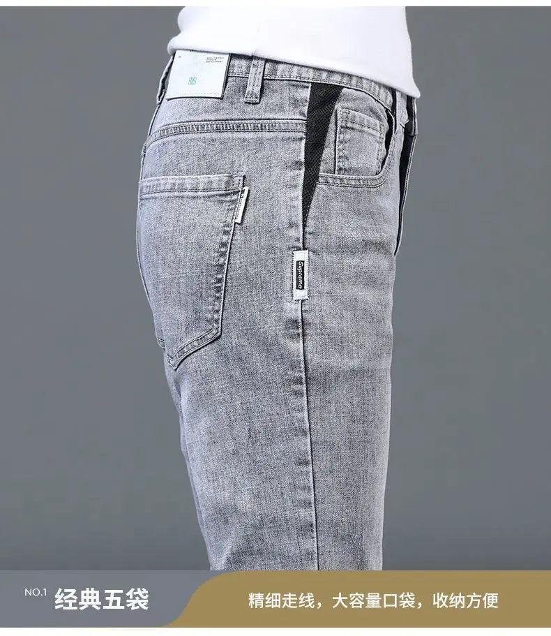 Summer Thin Smoke Gray Jeans - Givenchyco