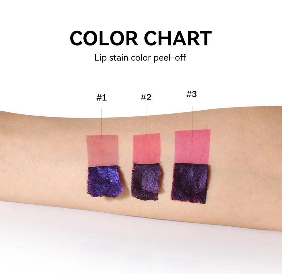 3 Colors Lip Stain Color Peel-Off Stick Set - Givenchyco