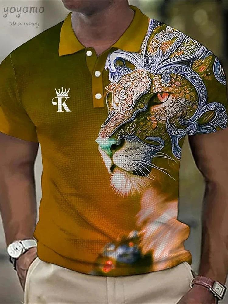 Lion Print Polo T-shirts - Givenchyco