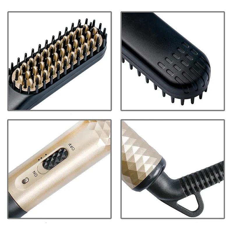 Electric Hot Comb Hair Straightener - 