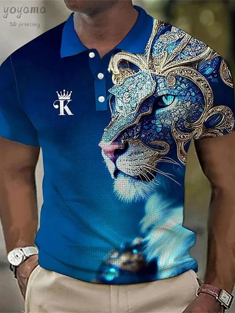 Lion Print Polo T-shirts - Givenchyco