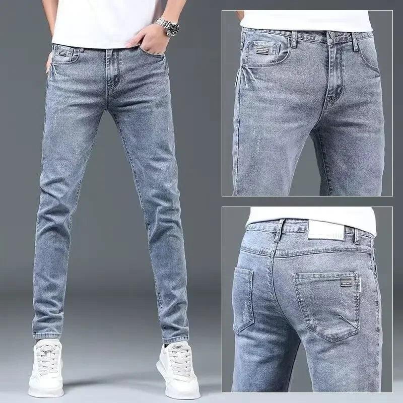 Summer Thin Smoke Gray Jeans - Givenchyco