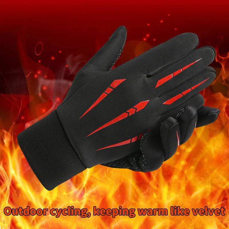 Warm Full Fingers Waterproof Gloves - 