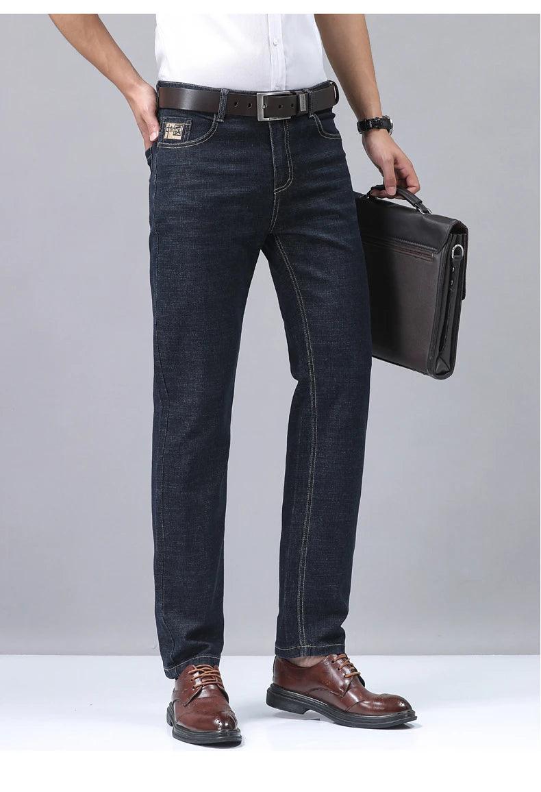 Men's Jeans Elastic Business Straight - Givenchyco