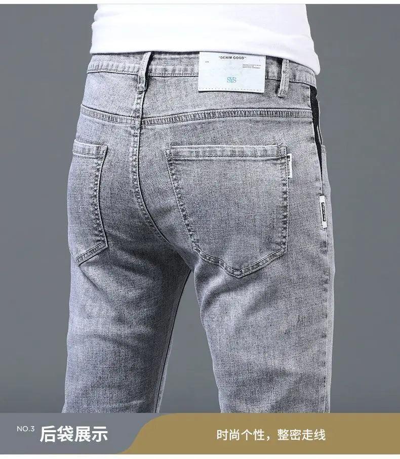 Summer Thin Smoke Gray Jeans - Givenchyco