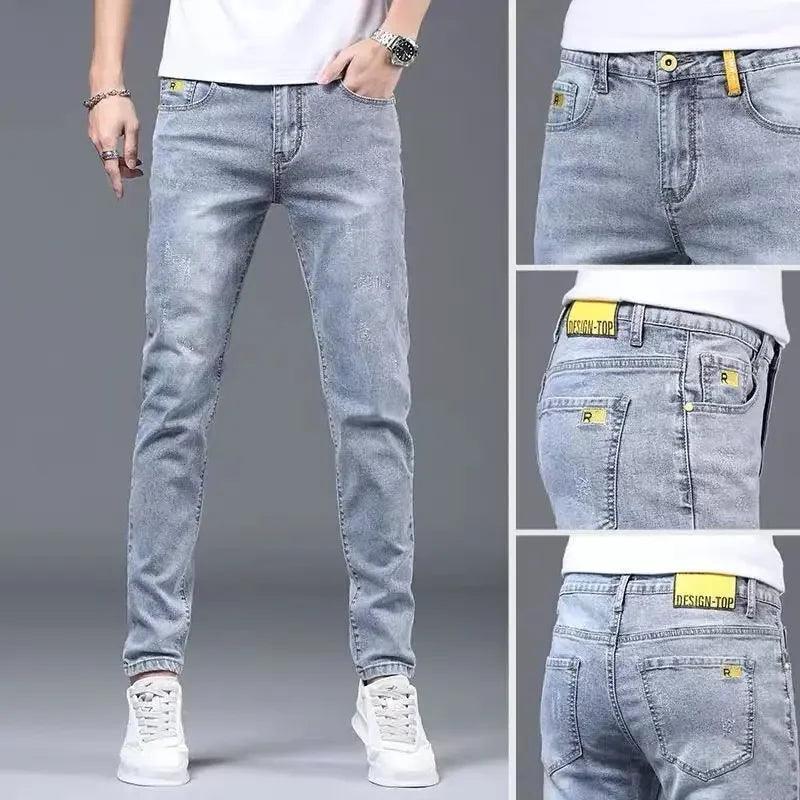 Summer Thin Smoke Gray Jeans - Givenchyco