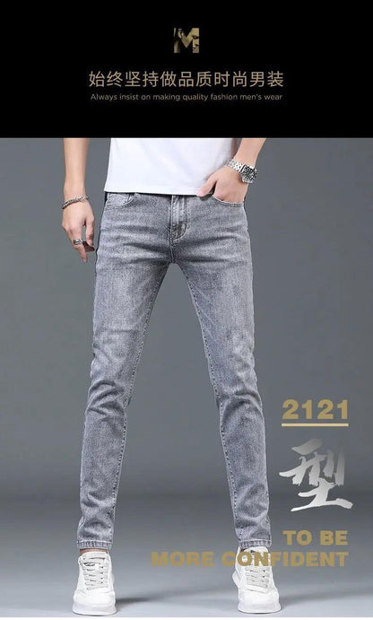 Summer Thin Smoke Gray Jeans - Givenchyco